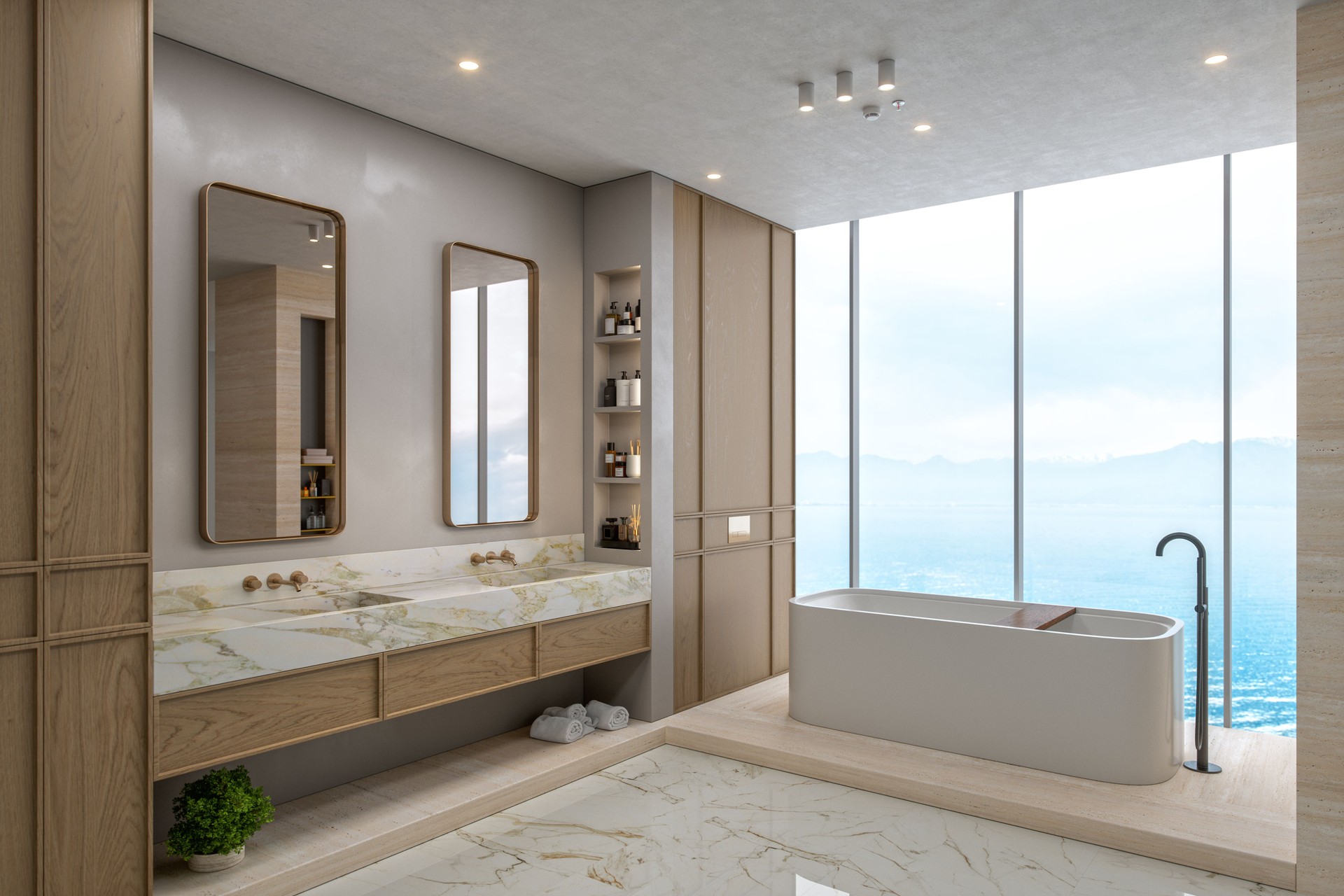 Modern Luxury Bathroom Interior